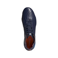 adidas Copa Sense.1 Gazon Naturel Chaussures de Foot (FG) Bleu Foncé Blanc