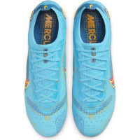 Nike Mercurial Vapor 14 Elite Gazon Naturel Chaussures de Foot (FG) Bleu Orange