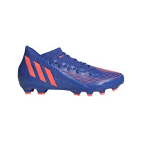 adidas Predator Edge.3 Gazon Naturel Gazon Artificiel Chaussures de Foot (FG) Bleu Rouge