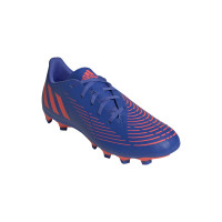adidas Predator Edge.4 Gazon Naturel Gazon Artificiel Chaussures de Foot (FxG) Bleu Rouge