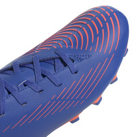 adidas Predator Edge.4 Gras / Kunstgras Voetbalschoenen (FxG) Blauw Rood
