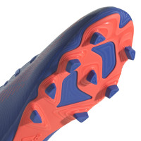 adidas Predator Edge.4 Gazon Naturel Gazon Artificiel Chaussures de Foot (FxG) Bleu Rouge