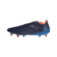 adidas Copa Sense+ Crampons Vissés Chaussures de Foot (SG) Bleu Foncé Blanc
