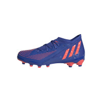 adidas Predator Edge.3 Gazon Naturel Gazon Artificiel Chaussures de Foot (MG) Bleu Rouge