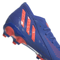 adidas Predator Edge.3 Gazon Naturel Gazon Artificiel Chaussures de Foot (MG) Bleu Rouge