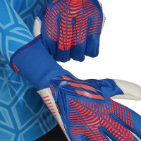 adidas Predator Keepershandschoenen Pro Fingersave Blauw Rood Wit