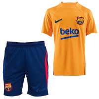 Nike FC Barcelone Strike Training Set 2021-2022 Enfants Orange Bleu Foncé