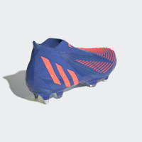 adidas Predator Edge+ IJzeren-Nop Voetbalschoenen (SG) Blauw Rood