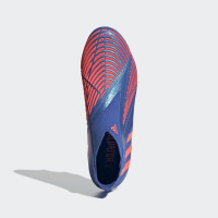 adidas Predator Edge+ Crampons Vissés Chaussures de Foot (SG) Bleu Rouge