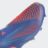 adidas Predator Edge+ Crampons Vissés Chaussures de Foot (SG) Bleu Rouge