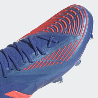 adidas Predator Edge.1 Crampons Vissés Chaussures de Foot (SG) Low Bleu Rouge