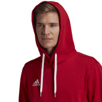 adidas Entrada 22 Sweat Sweat à Capuche Rouge Blanc