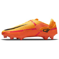 Nike Phantom GT 2 Academy FlyEase Gras / Kunstgras Voetbalschoenen (MG) Oranje Rood Zwart