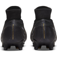 Nike Mercurial Superfly 8 Pro Gazon Naturel Chaussures de Foot (FG) Noir Gris Foncé Or
