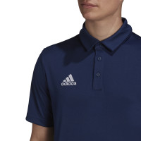 adidas Entrada 22 Polo Donkerblauw Wit