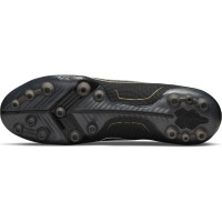 Nike Mercurial Vapor 14 Elite Gazon Artificiel Chaussures de Foot (AG) Noir Gris Foncé Or