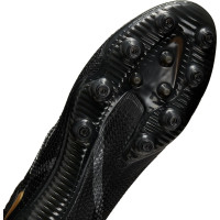 Nike Phantom GT 2 Elite DF Gazon Artificiel Chaussures de Foot (AG) Noir Gris Foncé Or