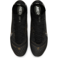 Nike Mercurial Superfly 8 Elite Crampons Vissés Chaussures de Foot (SG) Anti-Clog Noir Gris Foncé Or