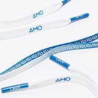 Lacets AMO Grip 2.0 100 cm Bleu Royal Blanc