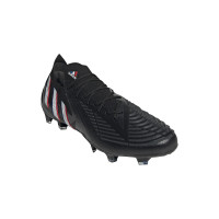 adidas Predator Edge.1 Grass Football Chaussures (FG) Faible Noir Blanc Rouge Bleu