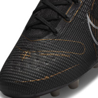Nike Mercurial Superfly 8 Elite Gazon Artificiel Chaussures de Foot (AG) Noir Gris Foncé Or