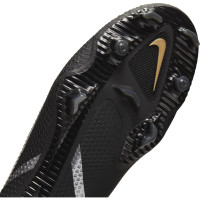 Nike Phantom GT 2 Pro DF Gazon Naturel Chaussures de Foot (FG) Noir Gris Foncé Or