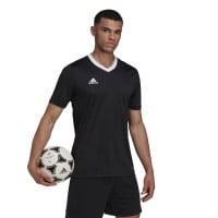 adidas Entrada 22 Voetbalshirt Zwart Wit