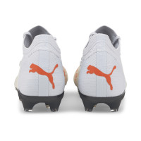 PUMA Future 1.3 First Mile Gazon Naturel Gazon Artificiel Chaussures de Foot (MG) Blanc Orange