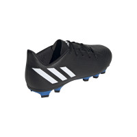 adidas Predator Edge.4 Gras / Kunstgras Voetbalschoenen (FxG) Kids Zwart Wit Blauw