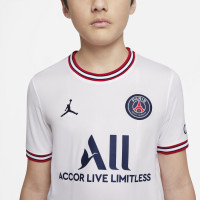 Nike Paris Saint Germain 4e Shirt 2021-2022 Kids Wit Rood Blauw