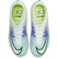 Nike Mercurial Superfly 8 Pro MDS Gazon Naturel Chaussures de Foot (FG) Enfants Vert Jaune Mauve