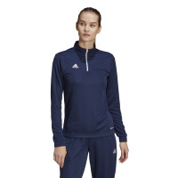 adidas Entrada 22 Haut d'Entraînement 1/4-Zip Femmes Bleu Foncé Blanc
