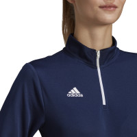 adidas Entrada 22 Haut d'Entraînement 1/4-Zip Femmes Bleu Foncé Blanc