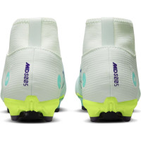 Nike Mercurial Superfly 8 Academy MDS Gazon Naturel Gazon Artificiel Chaussures de Foot (MG) Enfants Vert Jaune Mauve