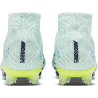 Nike Mercurial Superfly 8 Elite MDS Gazon Naturel Chaussures de Foot (FG) Vert Jaune Mauve