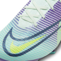 Nike Mercurial Superfly 8 Elite MDS Gazon Naturel Chaussures de Foot (FG) Vert Jaune Mauve
