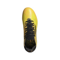 adidas X Speedflow Messi.1 Gazon Naturel Chaussures de Foot (FG) Enfants Or Noir Jaune
