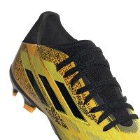 adidas X Speedflow Messi.3 Gazon Naturel / Gazon Artificiel Chaussures de Foot (MG) Or Noir Jaune