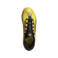 adidas X Speedflow Messi.4 Gazon Naturel Chaussures de Foot (FG) Enfants Or Noir Jaune