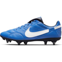 Nike Premier 3 Anti Clog Crampons Vissés Chaussures de Foot (SG) Bleu Blanc Bleu Foncé