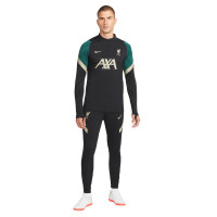 Nike Liverpool Strike Drill Trainingspak 2021-2022 Zwart Lichtgrijs Groen