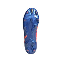 adidas Predator Edge.1 Gazon Naturel Chaussures de Foot (FG) Bleu Rouge