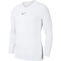 Nike Dri-Fit Park Ondershirt Lange Mouwen Wit Grijs