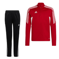 adidas Condivo 22 Trainingspak Kids Rood Zwart Wit