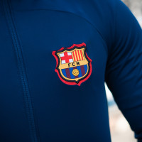 Survêtement à capuche Nike FC Barcelona Strike 2021-2022 Bleu foncé
