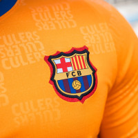 Nike FC Barcelone Pre-Match Maillot d'Entraînement 2021-2022 Orange Noir