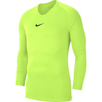 Nike Dri-FIT Park Sous-Maillot Manches Longues Volt Vert Blanc