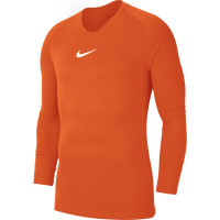 Nike Dri-FIT Park Sous-Maillot Manches Longues Orange Blanc
