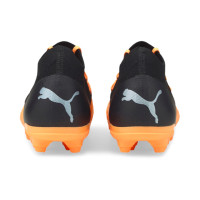 PUMA Future 3.3 Gazon Naturel Gazon Artificiel Chaussures de Foot (MG) Enfants Orange Noir