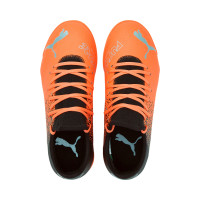 PUMA Future 4.3 Chaussures de Foot en Salle (IN) Enfants Orange Noir
